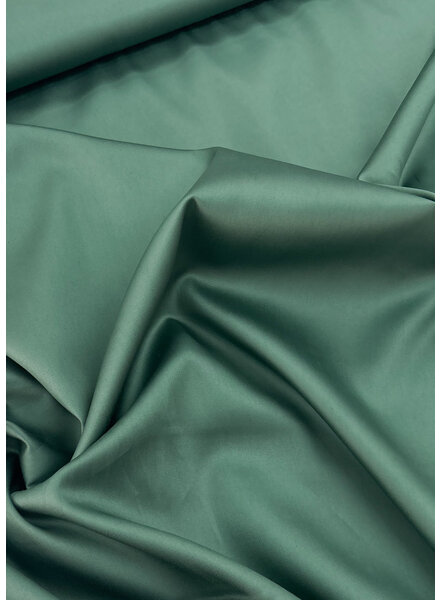 Madeline balsam green - supple satin cotton