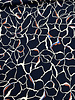 navy flowers - viscose light stretch