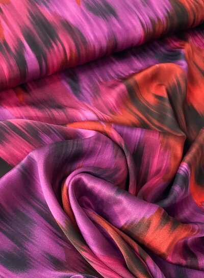 M. hurricane fuchsia - viscose lichte stretch