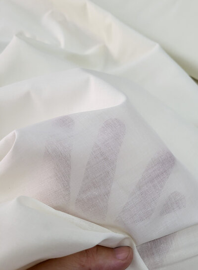 Madeline katoen voile ecru