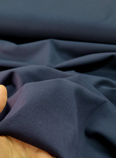 M. navy blue - beautiful punta di roma with twill structure