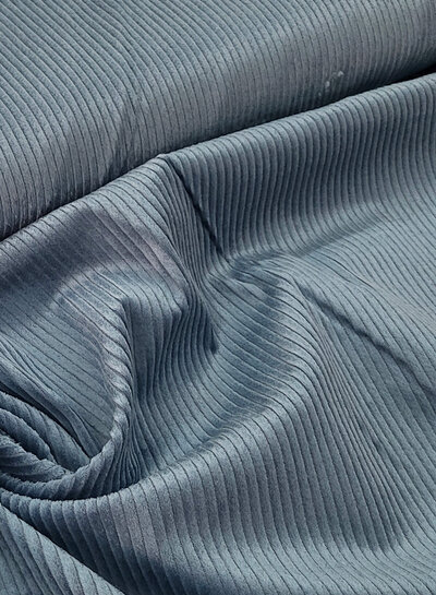 Swafing grey-blue corduroy with light stretch