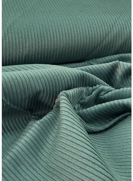 Swafing dark mint corduroy with light stretch