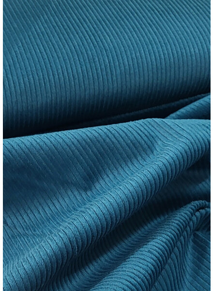 Swafing petrol corduroy with light stretch