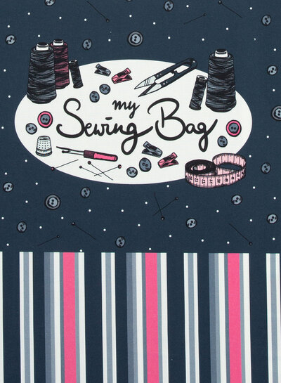 Swafing My sewing Bag - marineblauw - paneel