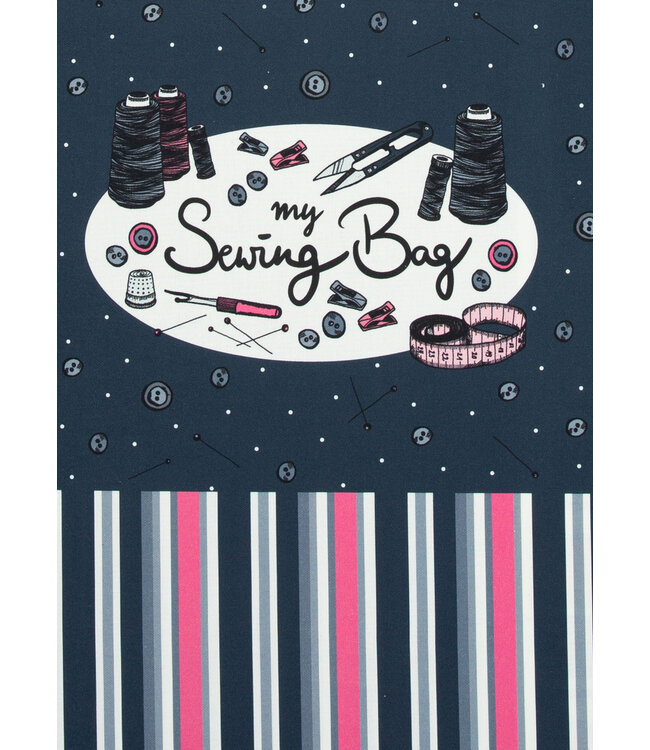 Swafing My sewing Bag - marineblauw - paneel