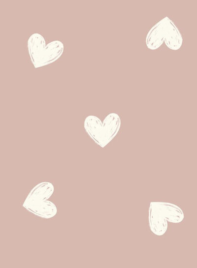 Madeline pink hearts - pul - waterproof