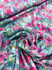 petrol pink flowers - viscose