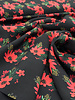 red flowers - viscose