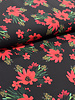 red flowers - viscose