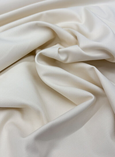 M. Ecru - combed cotton gabardine twill with a little elastane