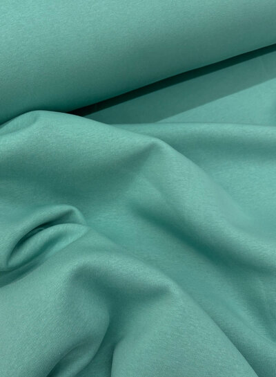 M. Apple blue sea green - thick jogging, softly roughened on the inside