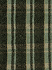 Swafing green check teddy coat fabric