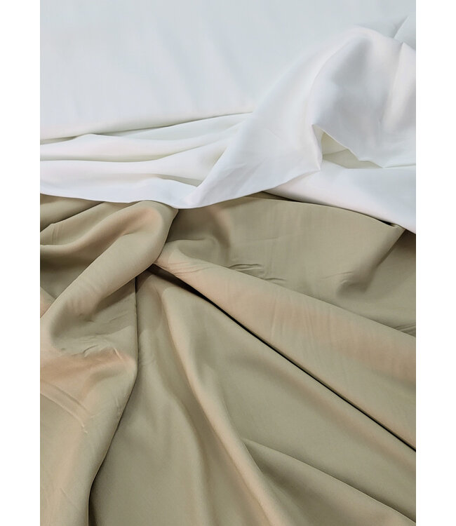 Madeline bamboe lakenstof - zijdezacht - 300 cm breedte - beige