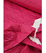 Fibremood fuchsia druppel  gematelasseerde stof -stepper / puffer stof