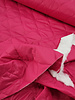Fibremood fuchsia druppel  gematelasseerde stof -stepper / puffer stof