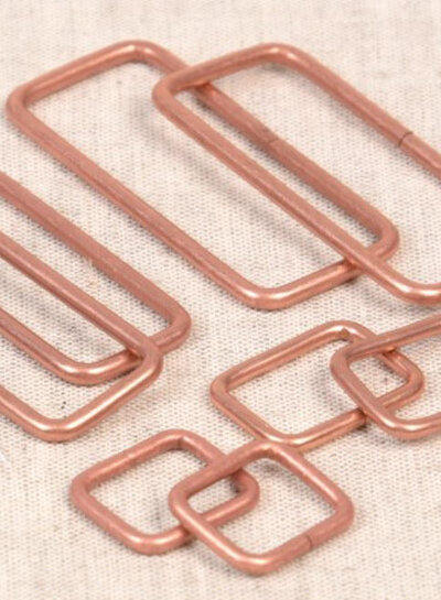 M. rose matt passant straight 15 mm - 2 pieces