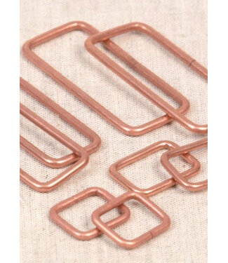 passant recht 38 mm - rose goud - 2 stuks