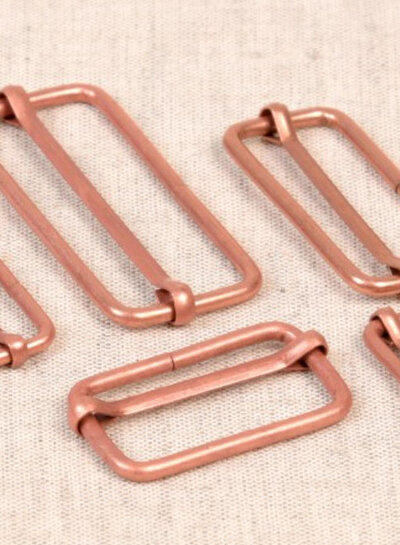 rose matt sliding buckle 20 mm - 2 pieces