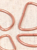 Rosé matt - D-ring 15 mm - 2 pieces