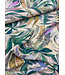 Madeline pale pink abstract leaves - geweven viscose
