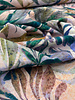 Madeline pale pink abstract leaves - woven viscose