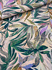 Madeline pale pink abstract leaves - woven viscose