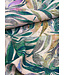 Madeline pale pink abstract leaves - geweven viscose