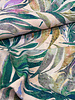 Madeline pale pink abstract leaves - woven viscose