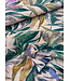 Madeline pale pink abstract leaves - geweven viscose