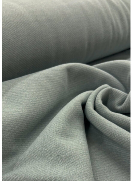 A la Ville winter sky blue - cashmere touch coat fabric with twill structure - beautifully soft quality