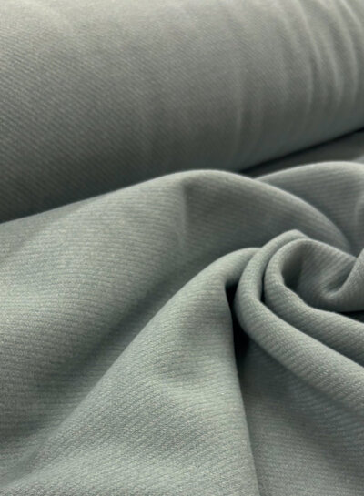 A la Ville winter sky blue - cashmere touch mantelstof met keperstructuur - prachtig zachte kwaliteit