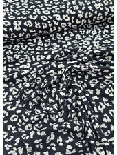 Madeline black leopard - viscose jersey