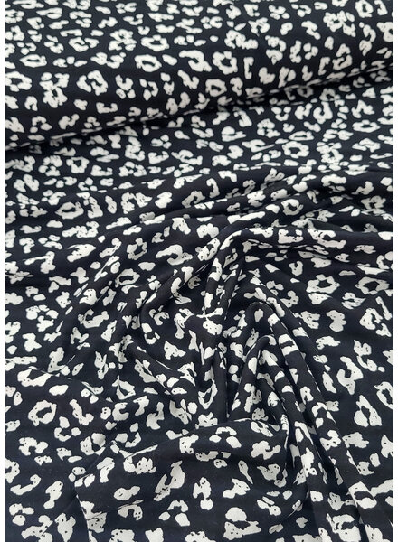 Madeline black leopard - viscose tricot