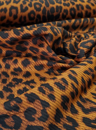 M. leopard cognac - corduroy with stretch