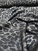 M. shiny leopard BLACK - geweven viscose blend