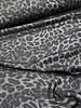 M. shiny leopard BLACK - geweven viscose blend