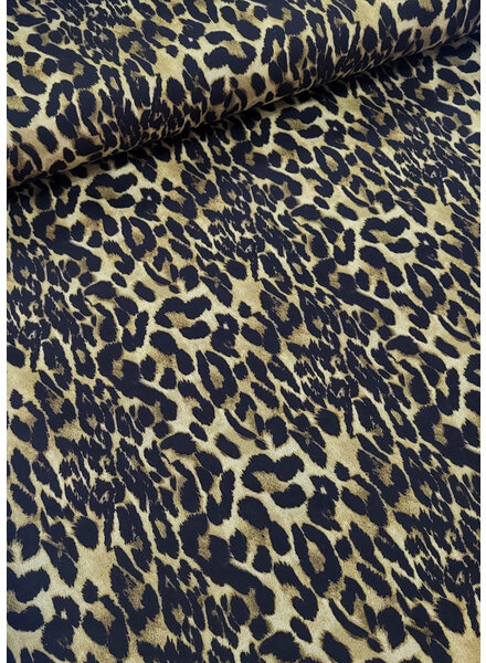 Madeline leopard - sturdy stretch cotton - ideal as a denim skirt or trousers