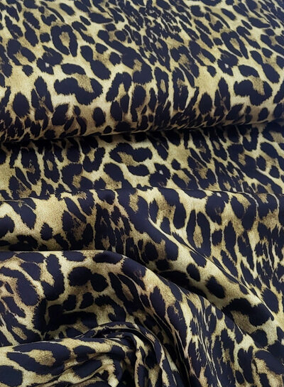 M. leopard - sturdy stretch cotton - ideal as a denim skirt or trousers