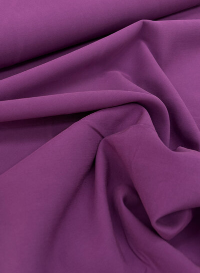 kardinaal paars - tencel viscose twill
