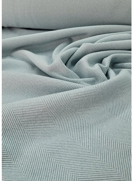 M. sky blue  herringbone - wool touch jacquard - mantels en winterse kleding