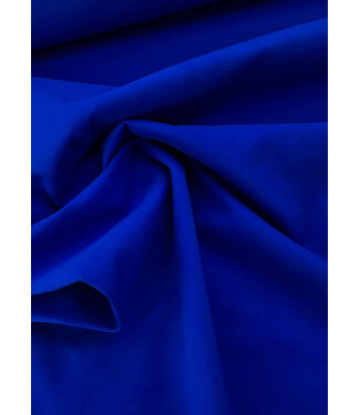 Madeline kobalt - mantelstof wool touch twill - mooie zware kwaliteit