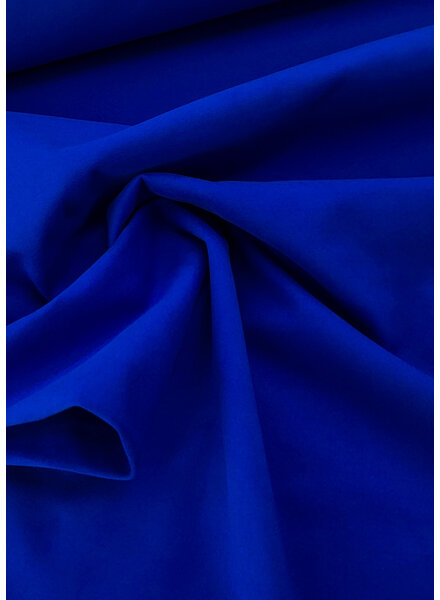 Madeline kobalt - mantelstof wool touch twill - mooie zware kwaliteit