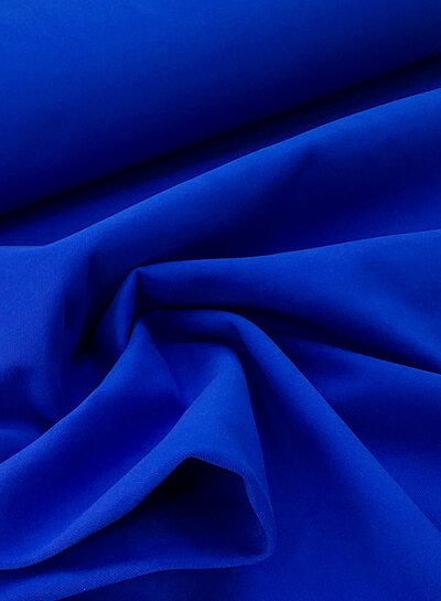 Madeline kobalt - mantelstof wool touch twill - mooie zware kwaliteit