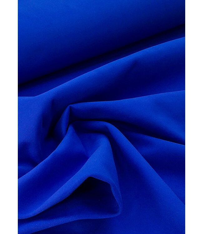 Madeline kobalt - mantelstof wool touch twill - mooie zware kwaliteit