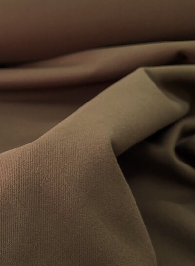 M. milk chocolate brown - coat fabric wool touch twill - nice heavy quality