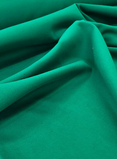 M. groen - mantelstof wool touch twill - mooie zware kwaliteit