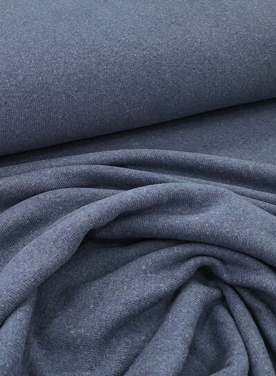 Swafing indigo blue - soft, dimensionally stable knitted fabric EXTRA WIDE