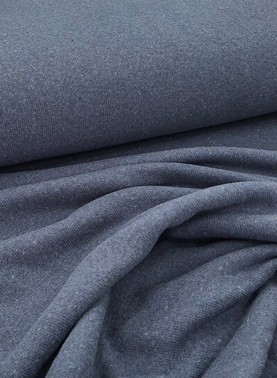 Swafing indigo blue - soft, dimensionally stable knitted fabric EXTRA WIDE