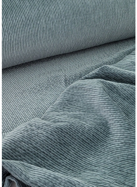 M. blue spruce - corduroy, very soft - modal cotton blend